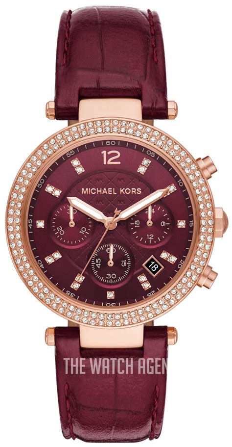 red michael kors men's watch|mk6986.